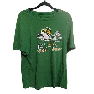 UNIVERSITY OF NOTRE DAME FIGHTING IRISH Leprechaun T-Shirt Sz Xl